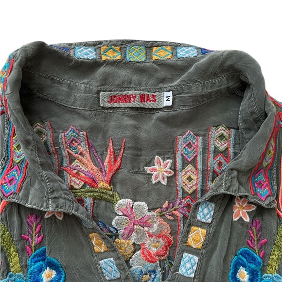 Johnny Was Embroidered Tunic Top - Picture 4 of 11